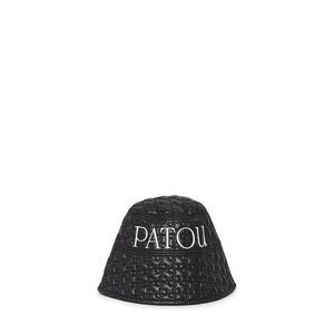 PATOU Quilted Bucket Hat with Logo Women BLACK Caps & Hats